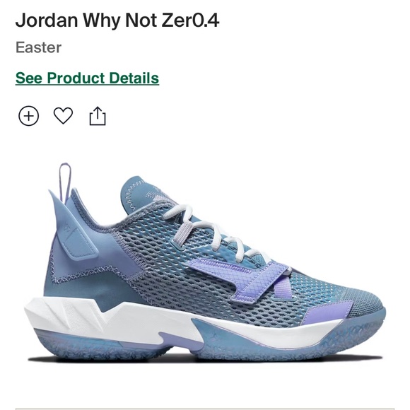 Other - Nike Boys' Grade School Jordan Why Not Zer0.4,Indigo Fog/Purple Pulse Size 6.5